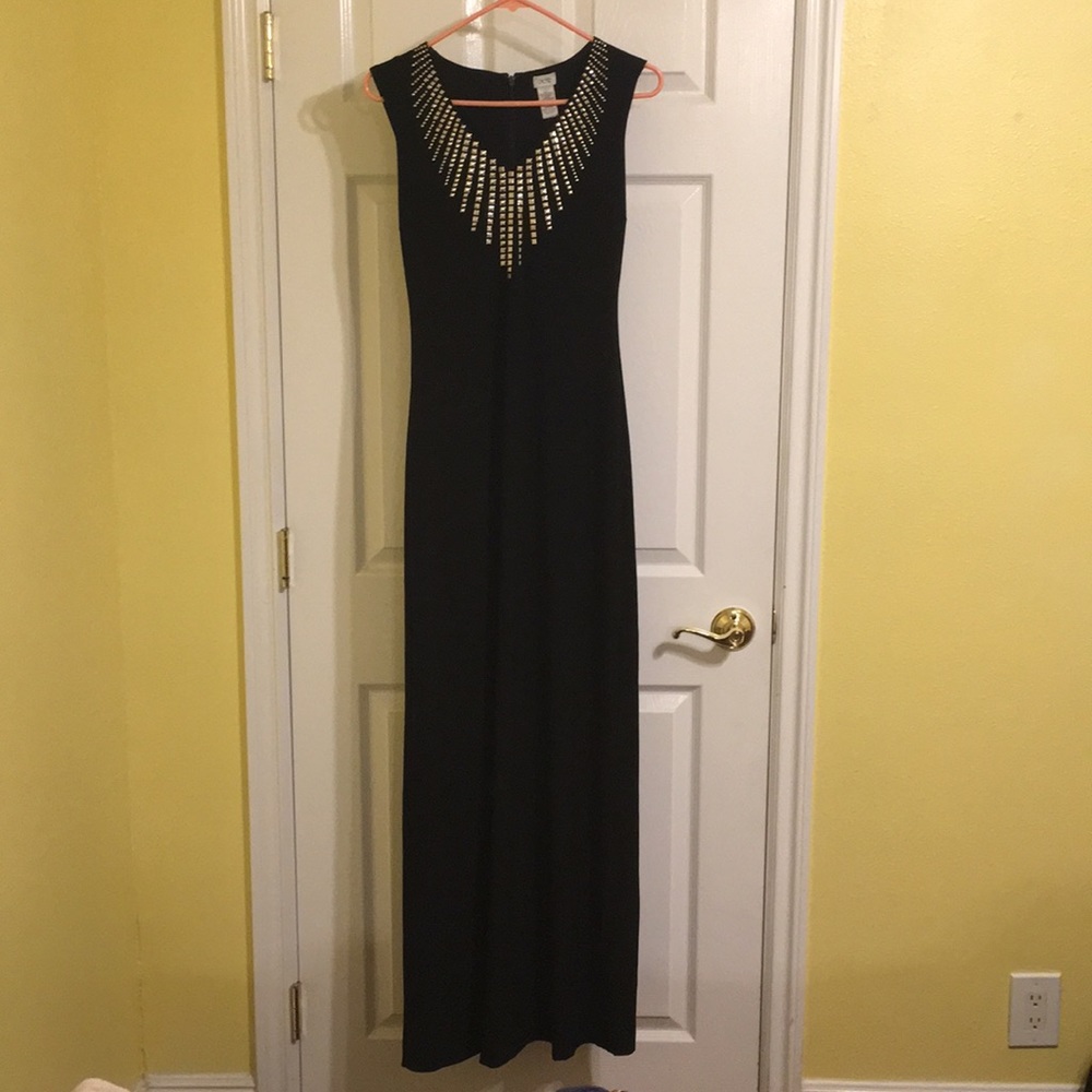Cache floor-length black dress